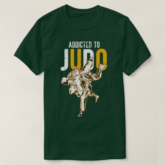 Addicted to Judo Martial Arts Judo T-Shirt (Design vorne)