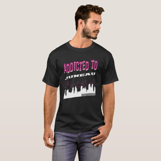 Addicted To Juneau  Vacation Humor Trip Alaska Tou T-Shirt (Vorne ganz)