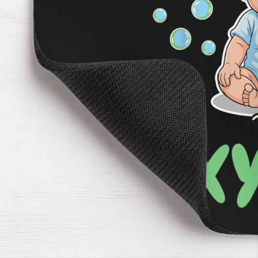 Addicted To Oxygen Baby Funny Bubbles Quote Gift  Mousepad (Ecke)