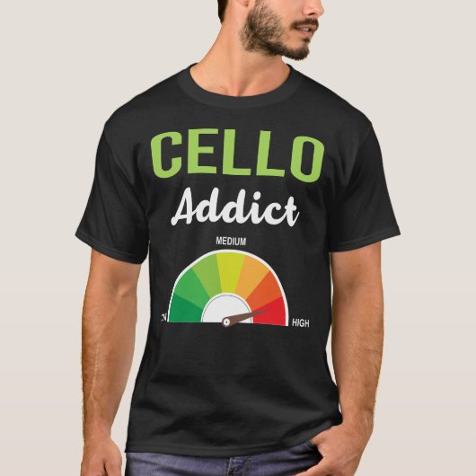 Addiction Cello Cellist T-Shirt (Vorderseite)