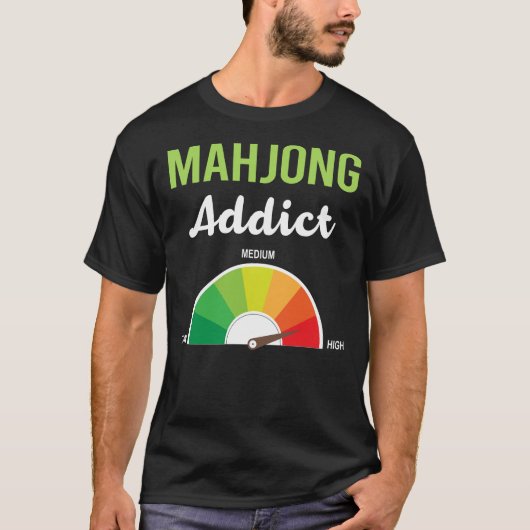 Addiction Mahjong Majong Mah Jong Mah Jongg T-Shirt (Vorderseite)
