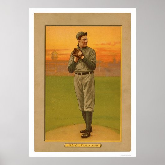 Addie Joss Cleveland Baseball 1911 Poster (Vorne)