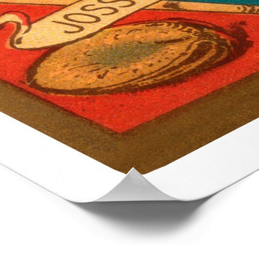 Addie Joss Cleveland Baseball 1911 Poster (Ecke)