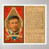 Addie Joss Cleveland Baseball 1911 Poster (Vorne)