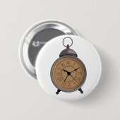 Addierbare Vintage Alarmanlage Button (Vorne & Hinten)