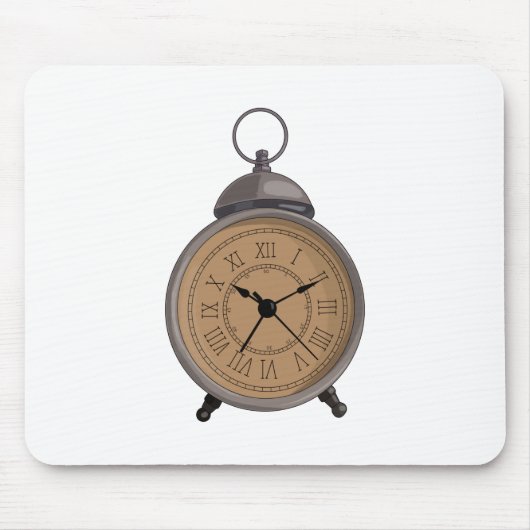 Addierbare Vintage Alarmanlage Mousepad (Vorne)