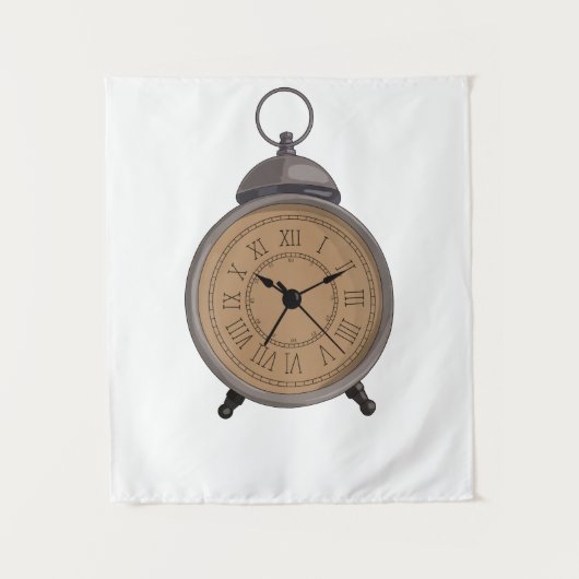 Addierbare Vintage Alarmanlage Wandteppich (Vorderseite)
