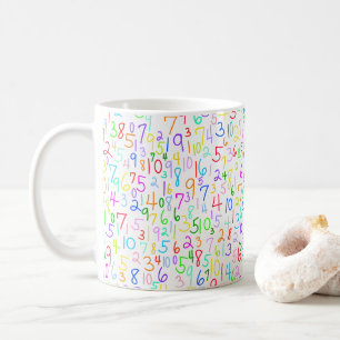 Addiere es (auf weißem Hintergrund) Kaffeetasse