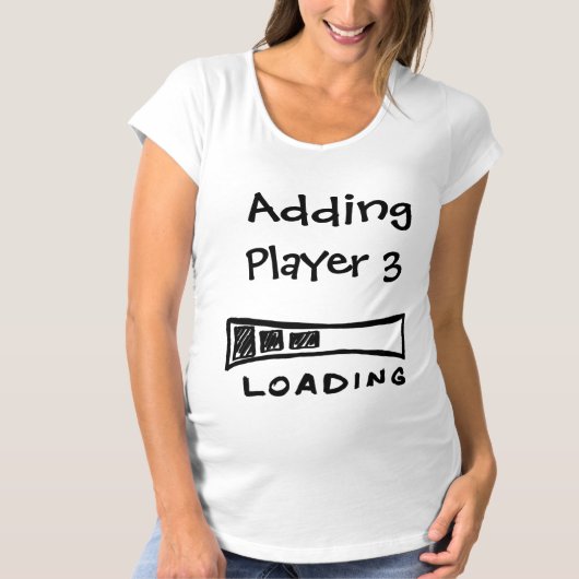 Addieren Mutterschaftsdes Shirts des Spieler-| (Vorderseite)