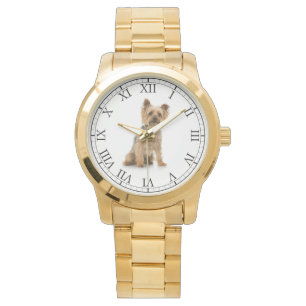 Addieren Sie das Foto-niedliches Hundeporträt Armbanduhr