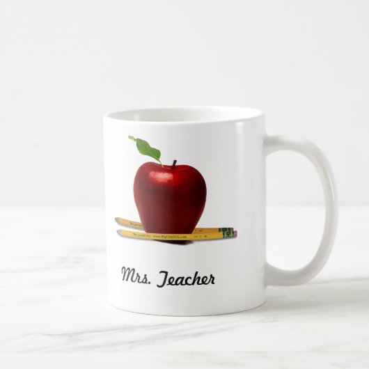 ADDIEREN Sie die NAMENSTasse des Lehrers Kaffeetasse (Rechts)