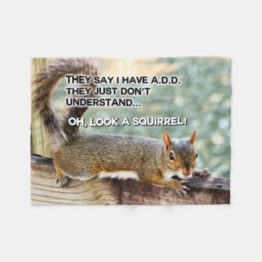 ADDIEREN Sie Eichhörnchen-Foto Fleecedecke (Vorderseite (Horizontal))