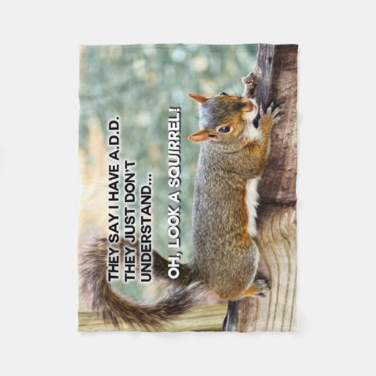 ADDIEREN Sie Eichhörnchen-Foto Fleecedecke (Vorderseite)