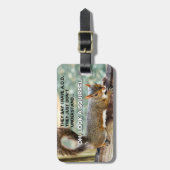 ADDIEREN Sie Eichhörnchen-Foto Gepäckanhänger (Vorderseite vertikal)