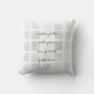 addieren Sie eine Zitatkissen Kissen