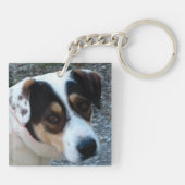 addieren Sie einen Haustier-Fotodoppelseitigen Schlüsselanhänger (Rückseite)