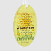 Addieren Sie einen Namen, den Sie mein Ornament (Vorderseite)