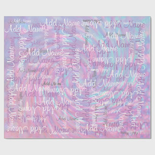 Addieren Sie einen Namen Geschenkpapier