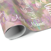 Addieren Sie einen Namen Geschenkpapier (Rolleneckpunkt)