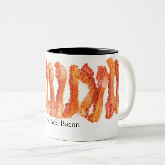 Addieren Sie einfach Speck Zweifarbige Tasse (VorderseiteRechts)