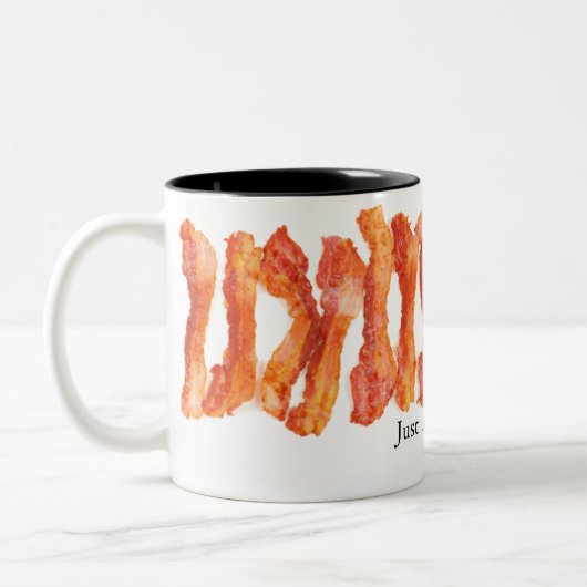 Addieren Sie einfach Speck Zweifarbige Tasse (Links)