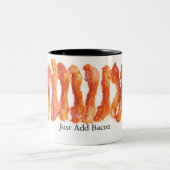 Addieren Sie einfach Speck Zweifarbige Tasse (Mittel)