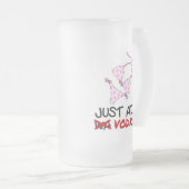 Addieren Sie einfach Wodka Mattglas Bierglas (VorderseiteRechts)