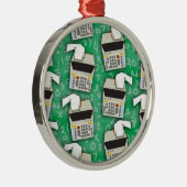 Addieren Sie es hohes Rechenmaschine-Muster Ornament Aus Metall (Rechts)