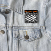 Addieren Sie Foto-Halloween-Knopf-Kürbis 1 Button (Beispiel)