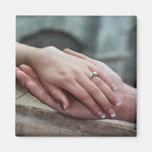 Addieren Sie Foto-Save the Date Magnet