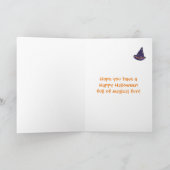 Addieren Sie Foto-Zauberer-Blick-glückliche Karte (Innenseite)