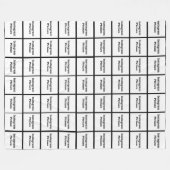 Addieren Sie Fotos oder Instagram kundengebundenen Fleecedecke (Vorderseite (Horizontal))