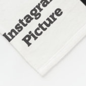 Addieren Sie Fotos oder Instagram kundengebundenen Fleecedecke (Ecke)