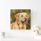 ADDIEREN SIE HAUSTIER-FOTO QUADRATISCHE WANDUHR (Zuhause)