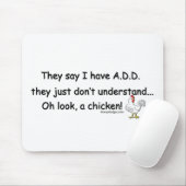 ADDIEREN Sie Huhn-Spaß Mousepad (Mit Mouse)
