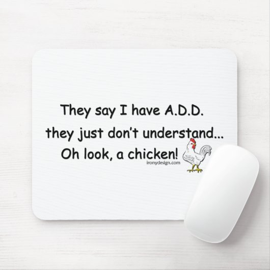 ADDIEREN Sie Huhn-Spaß Mousepad (Mit Mouse)