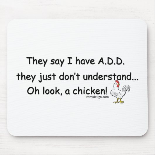ADDIEREN Sie Huhn-Spaß Mousepad (Vorne)