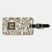 Addieren Sie Ihr Anfangs| lächelndes Gepäckanhänger (Vorderseite horizontal)