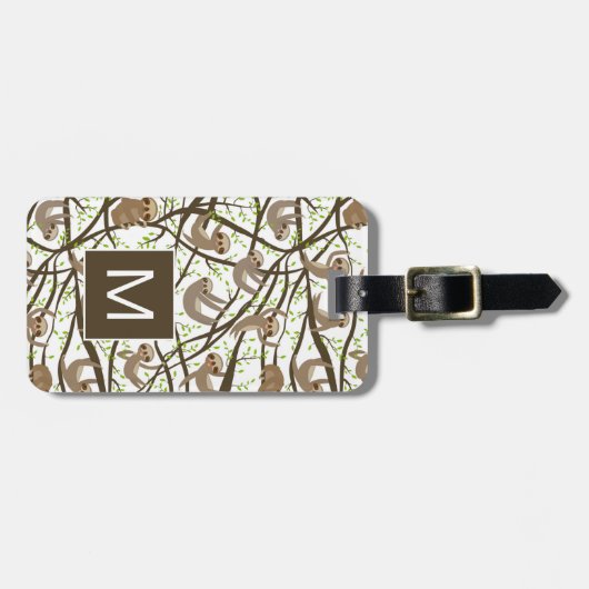 Addieren Sie Ihr Anfangs| lächelndes Gepäckanhänger (Vorderseite horizontal)