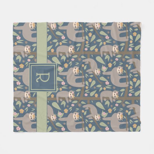 Addieren Sie Ihr Anfangs| niedliches Fleecedecke (Vorderseite (Horizontal))