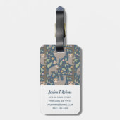 Addieren Sie Ihr Anfangs| niedliches Gepäckanhänger (Rückseite vertikal)