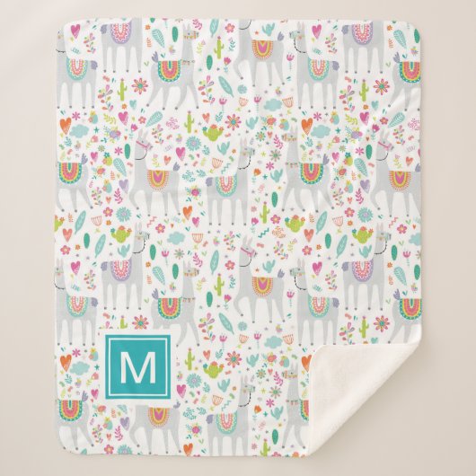 Addieren Sie Ihr Anfangs| niedliches Sherpadecke (Vorderseite)