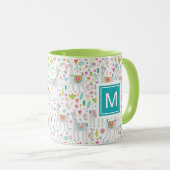 Addieren Sie Ihr Anfangs| niedliches Tasse (VorderseiteRechts)