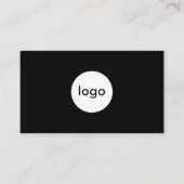 Addieren Sie Ihr berufliches Schwarzes des Visitenkarte (Vorderseite)