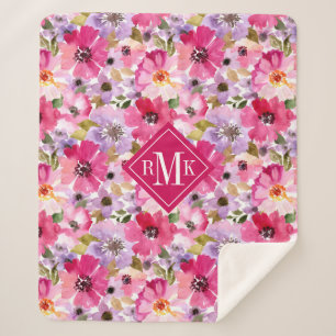 Addieren Sie Ihr Blumen Sommer-Aquarell des Sherpadecke