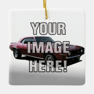 Addieren Sie Ihr Chevy Camaro Foto Keramikornament