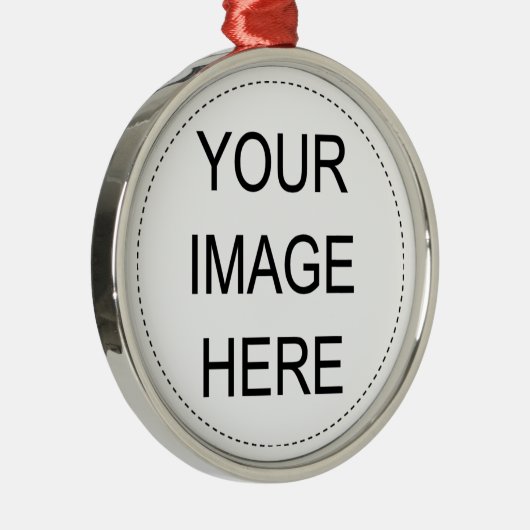 Addieren Sie Ihr eigenes Bild Silbernes Ornament (Rechts)