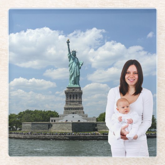 ADDIEREN SIE IHR EIGENES FOTO GLASUNTERSETZER (Vorderseite)