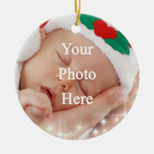 Addieren Sie Ihr eigenes Foto Keramikornament