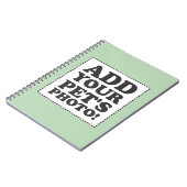 "Addieren Sie Ihr eigenes Foto " Notizblock (Linke Seite)